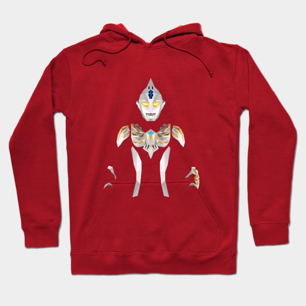 Ultraman Max (Low Poly Style) Hoodie by The Toku Verse